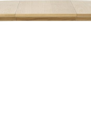 Rundt Spisebord ø120 Cm Med 45 Cm Udtræk Nordique Design Carno   Massivt Egetræ  Egefiner Bordplade