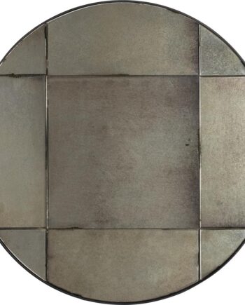 Rundt Vægspejl Dutchbone Mado ø60 Cm Sort Mdf Antik Finish Industriel