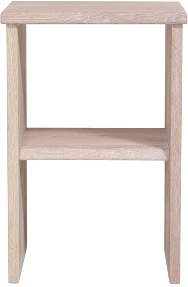 Sengebord Natbord House Of Sander Mono Hvidt Egetræ Med Hylde 60 30 40 Cm
