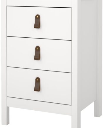 Sengebord Natbord Vesterholm Lunor   Skuffer Hvid Fsc H70ã B44ã D38 Cm