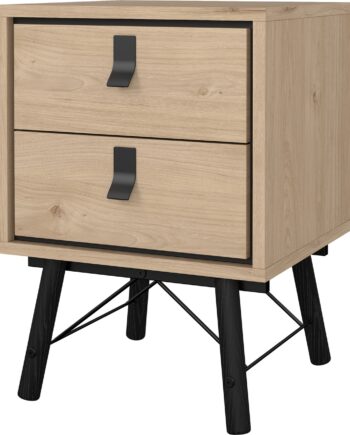 Sengebord Vesterholm Askø Natbord   Skuffer H59   Cm Jackson Hickory Danskproduceret Fsc