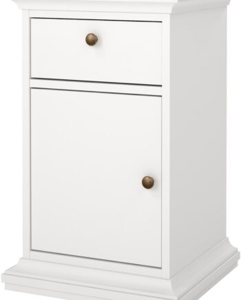 Sengebord Vesterholm Nora   Hvid Natbord    Skuffe Og Låge  Fsc  Spånplade  H70ã B44ã D40 Cm
