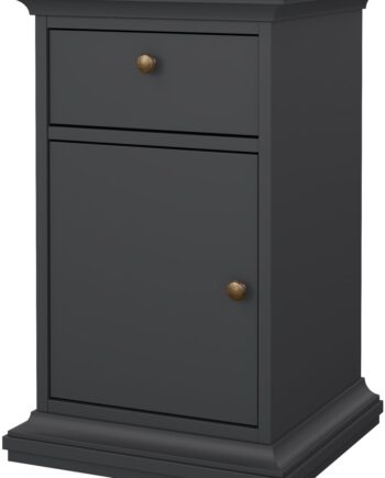 Sengebord Vesterholm Nora Natbord  Mat Grå  Fsc-certificeret Træ    Låge     Skuffe  H70ã B44ã D40 Cm