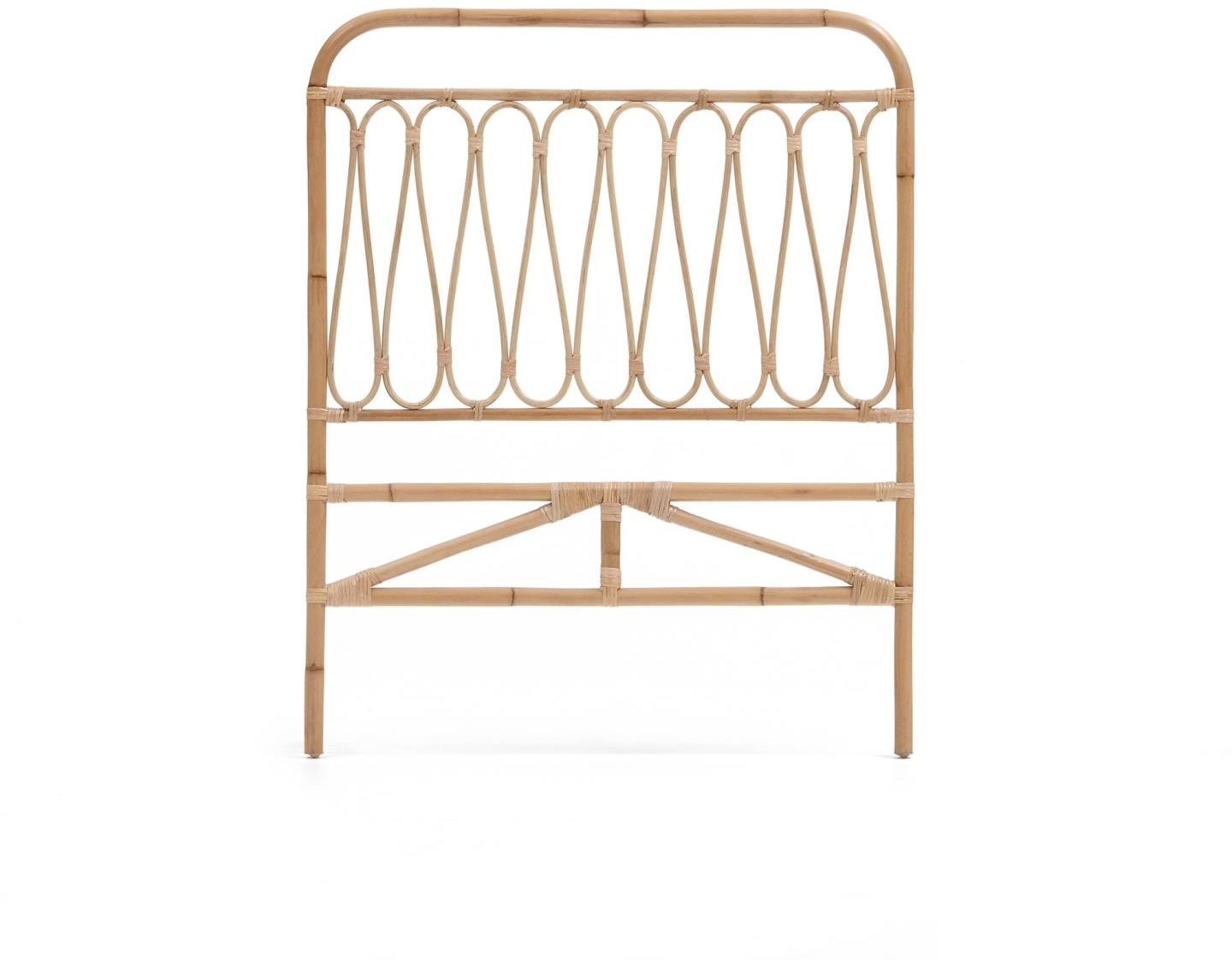 Sengegavl Kave Home Caterina Rattan Natur 90 Cm Hovedgærde