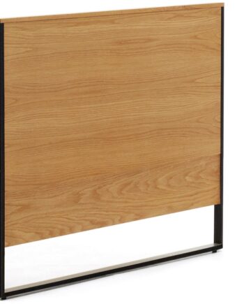 Sengegavl Kave Home Taiana Natur Mdf Stål Egfinér H97ã B103 Cm Nordisk Design