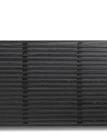 Sengegavl Oscarssons Möbel Zece Massiv Ask Sortbejdset H84xl124xd4   Cm