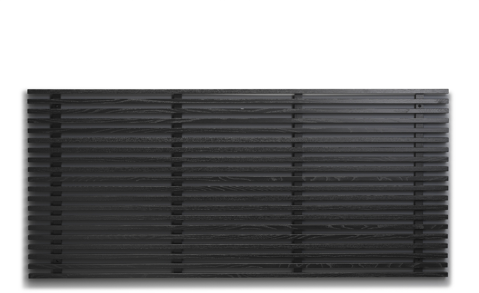 Sengegavl Oscarssons Möbel Zece Massiv Ask Sortbejdset H84xl124xd4   Cm