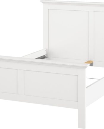 Sengeramme Sengestel 140x200 Cm Vesterholm Nora Hvid Spånplade  Uden Lamelbund
