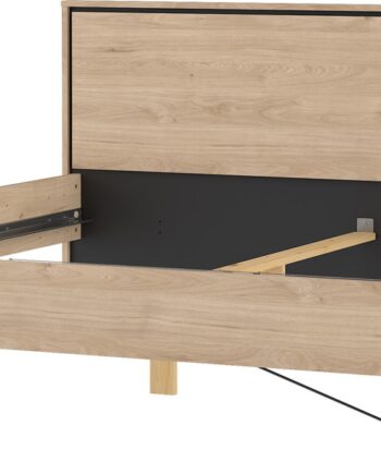 Sengeramme Vesterholm Askø 180x200 Cm  Jackson Hickory  Spånplade  Bøgben  Malet Finish  Uden Lamelbund