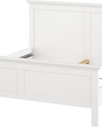 Sengeramme Vesterholm Nora Dobbeltseng 160x200 Hvid Spånplade Uden Lamelbund