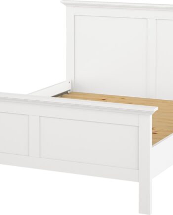 Sengeramme Vesterholm Nora Til Dobbeltseng 150x200 Cm Hvid Spånplade Med Lamelbund