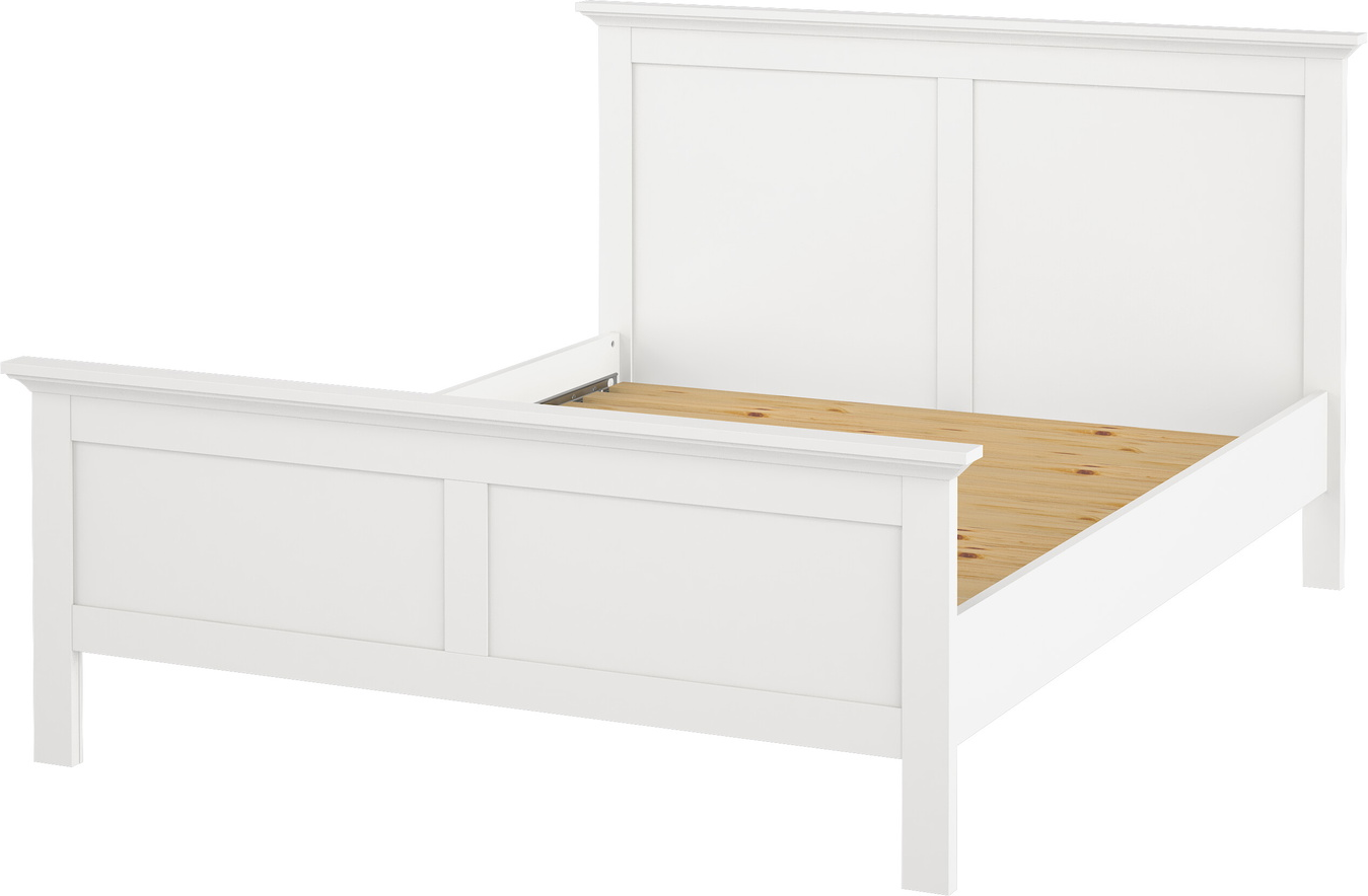 Sengeramme Vesterholm Nora Til Dobbeltseng 150x200 Cm Hvid Spånplade Med Lamelbund