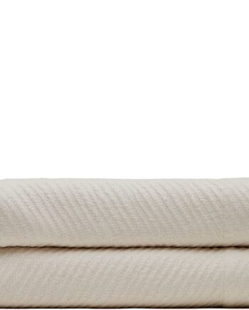 Sengetæppe Kave Home Berga Rustik Kolonial 260x180 Cm Beige Jacquard Sengeoverkast