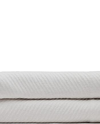 Sengetæppe Overkast Kave Home Berga Hvid 260x180 Cm Jacquard Bomuld Polyester Luksus