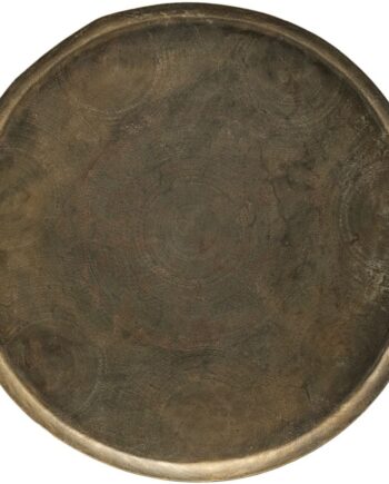Serveringsbakke House Doctor Jhansi Antik Messing ø80   H5 Cm