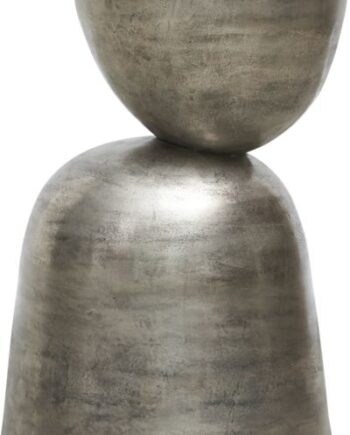 Side- Og Hjørnebord House Doctor Heena ø40   H55 Cm Metal Oxideret Aluminium