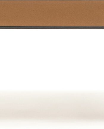 Sidebord Adularia Kave Home 100   Hærdet Klart Glas Brun Firkantet H35   B85   D85 Cm