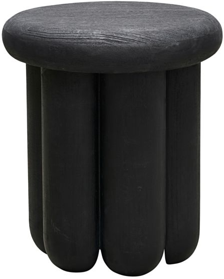 Sidebord House Doctor Phant Småbord Sort Bejdset Mangotræ ø38 H43 Cm