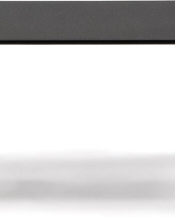 Sidebord Kave Home Adularia Kvadratisk Mørkegråt Hærdet Glas 85ã 85 Cm H35