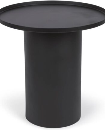 Sidebord Kave Home Fleksa Småbord Metal Sort 45   45   46 Cm