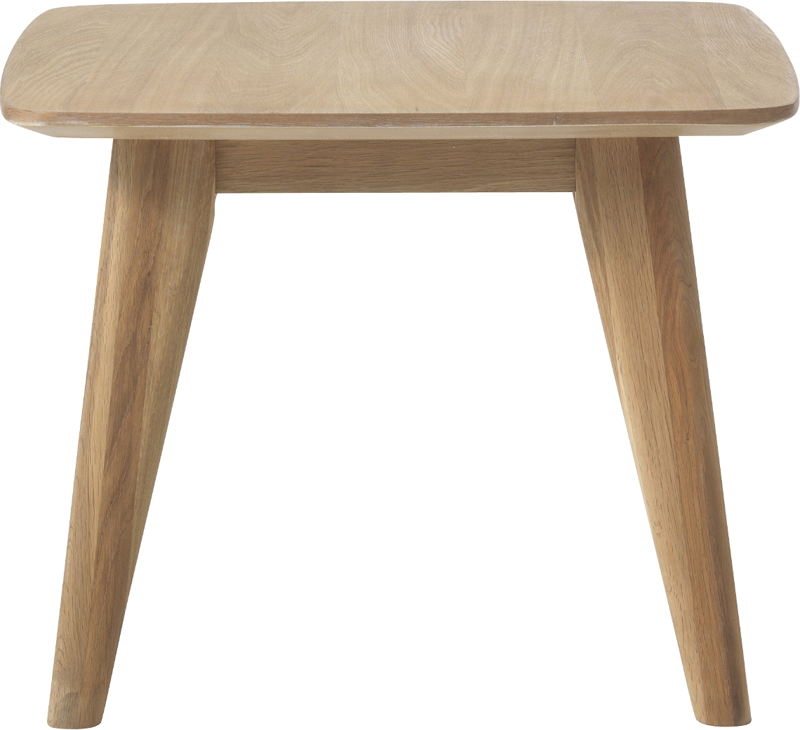 Sidebord Nordique Design Rho Natur Småbord Egetræ H45ã B60 Cm