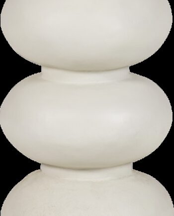 Sidebord   Småbord Woood Collection   Pulverlakeret Aluminium Højglans  Creme  H69   ø29 Cm