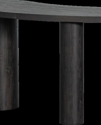 Sidebord Småbord Woood Maan Mørkebrun Mdf 3d-papirfinish 150x70 Cm Organisk Retro Boheme