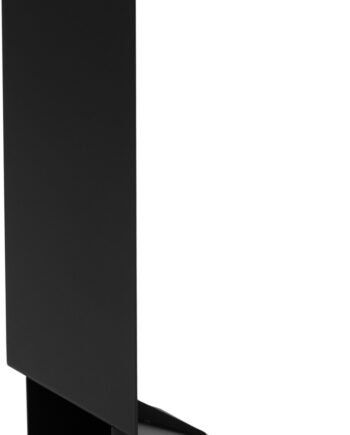 Sidebord Sofabord Spinder Design Bruce  -formet Sortlakeret Stål Med Hylde   Minimalistisk Udendørs Design