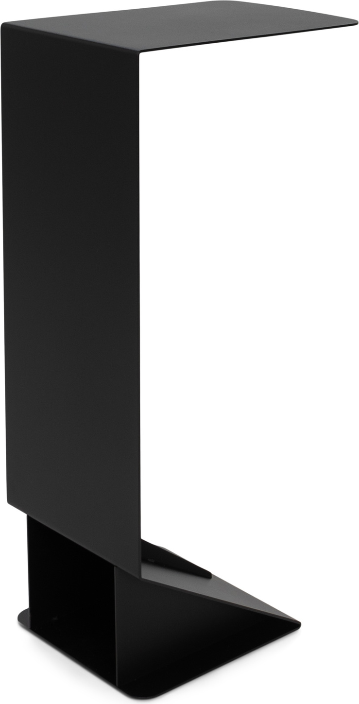 Sidebord Sofabord Spinder Design Bruce -formet Sortlakeret Stål Med Hylde Minimalistisk Udendørs Design