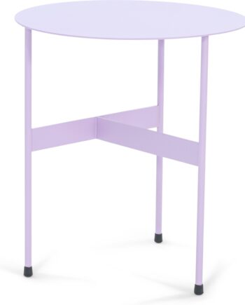 Sidebord Spinder Design Mira ø40ã H45 Cm Stål Lys Lilla Udendørs