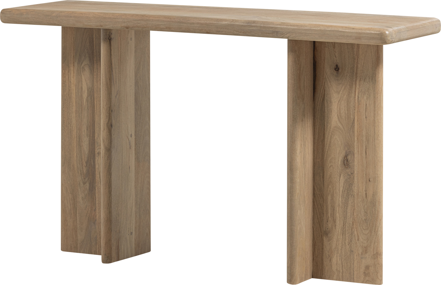 Sidebord Woood Ato Mangotræ Natur Smalt Aflastningsbord H80ã B135ã D40 Cm