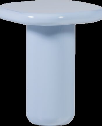 Sidebord Woood Collection Lyseblå Højglans Mdf Minimalistisk Side- Og Natbord Fsc H61xb50xd50 Cm