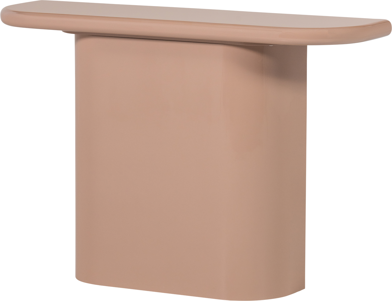 Sidebord Woood Collection Lyserød Højglans Mdf Fsc H81 B120 D30 Cm Smalt Småbord