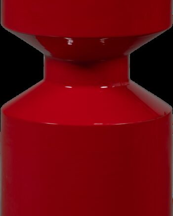 Sidebord Woood Collection  Rød Højglans Metal Småbord H47   B30   D30 Cm