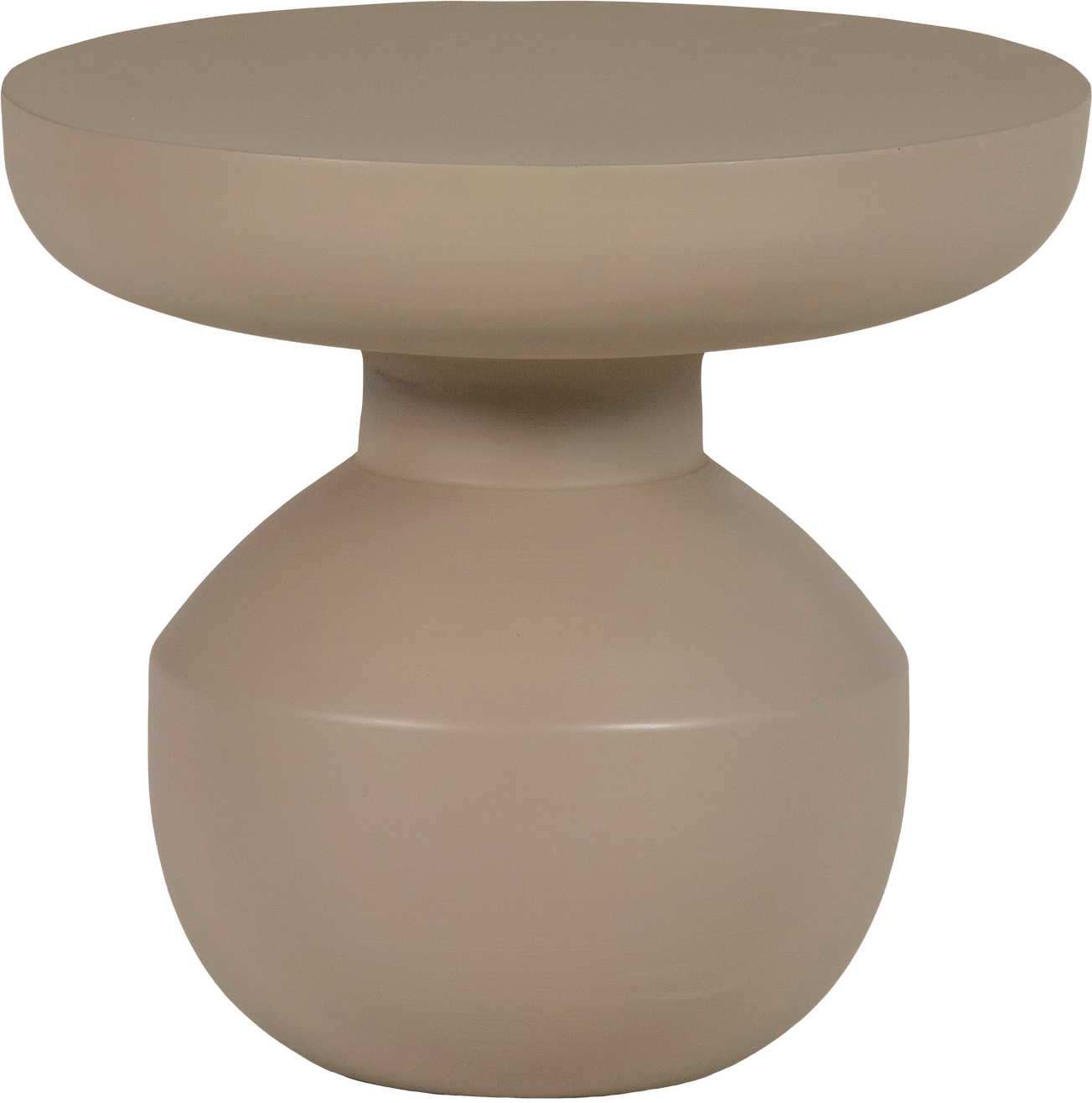 Sidebord Woood Collection Skulpturelt Småbord Brun Pulverlakeret Metal 40x45x45 Cm