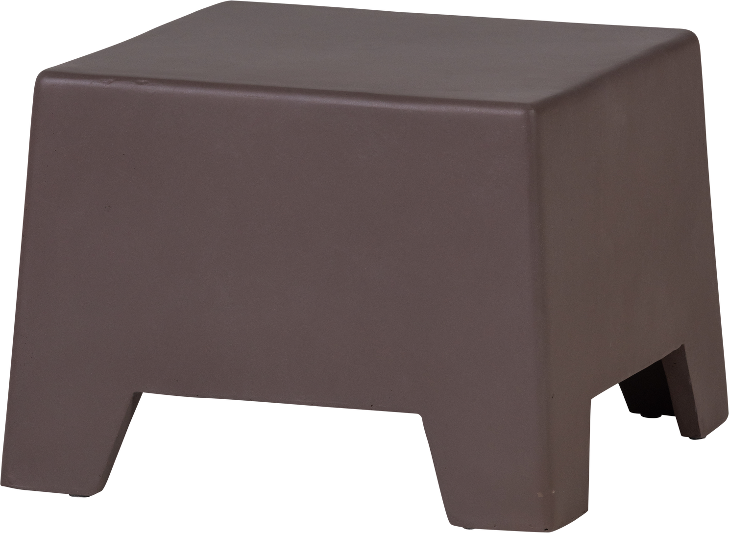 Sidebord Woood Collection Småbord Fiberler Brun Malet Betonlook 50ã 50ã 36 Cm Indendørs Leveres Samlet