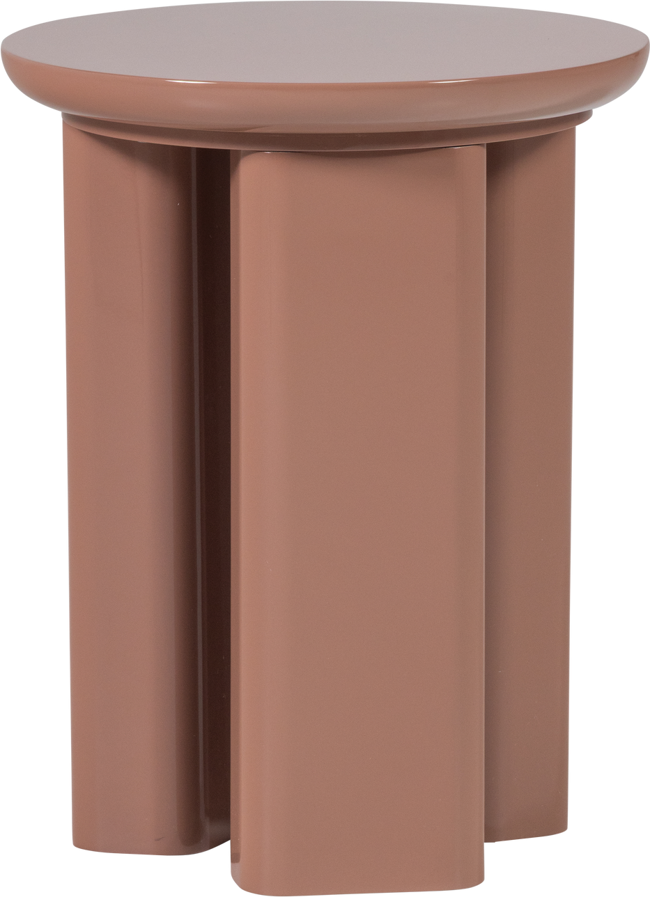 Sidebord Woood Collection Småbord Lyserød Højglans Mdf 50x40x40 Cm Fsc