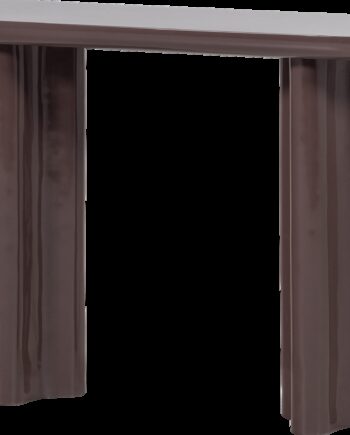 Sidebord Woood Collection Smalt Aflastningsbord Mørkebrun Højglans Træ Mdf Fsc H80xb120xd35 Cm