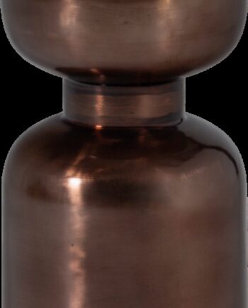 Sidebord Woood Collection  Spejlblank Bronzefinish  Metal  Aflastningsbord  47x30 Cm