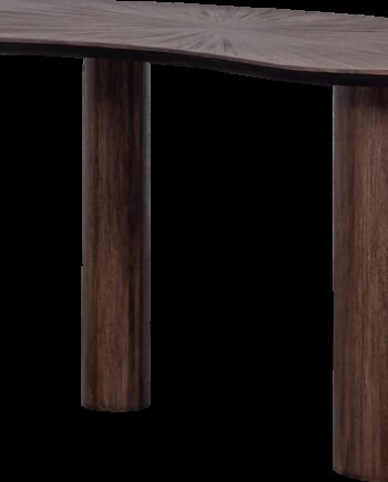 Sidebord Woood Sun   Teak  Mørkebrun Let Rødlig  150x62x76 Cm  Organisk Konsol- Og Skrivebord