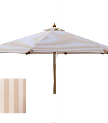 Signe Parasol     Meter   Tilt Hvid Beige Stribet