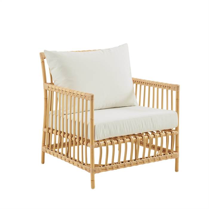 Sika Design Caroline Lænestol Exterior Natural Inkl  Sæde- Og Ryghynder   B450 White Quick Dry B450-white : Erling Christensen Møbler