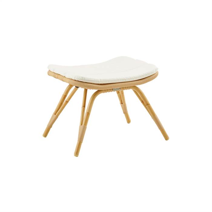 Sika Design Monet Fodskammel Naturel Inkl  B450 Hvid Hynde Quick Dry B450-white : Erling Christensen Møbler