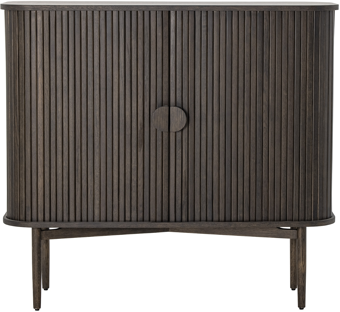 Skænk Bloomingville Valencia   Mdf Og Egetræ  Røget Mørkebrun  H100xb110xd40 Cm