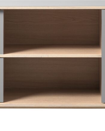 Skænk Buffetskab Nordique Design Bilbao   Egetræ Natur   Grå Hpl    Døre  H75ã B180ã D45 Cm