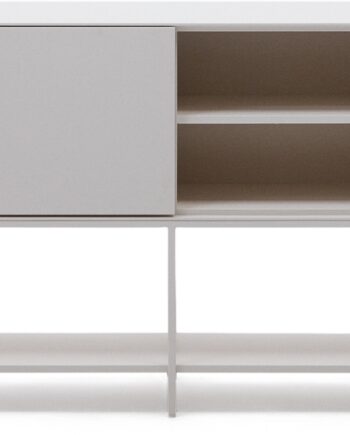 Skænk Kave Home Vedrana Hvid Mdf   Stål  Justérbare Hylder  195x40x80 Cm