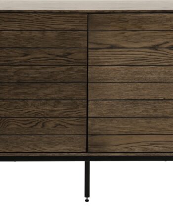 Skænk Nordique Design Modica   Varm Røget Eg   Sort Metal  H78   B120   D45 Cm