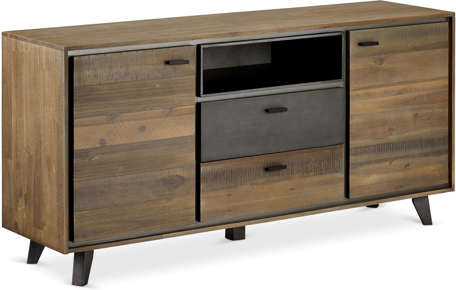 Skænk Raymond Hallmark Derby Akacietræ Brun H79xb160xd42 Cm Med Skuffer Låger