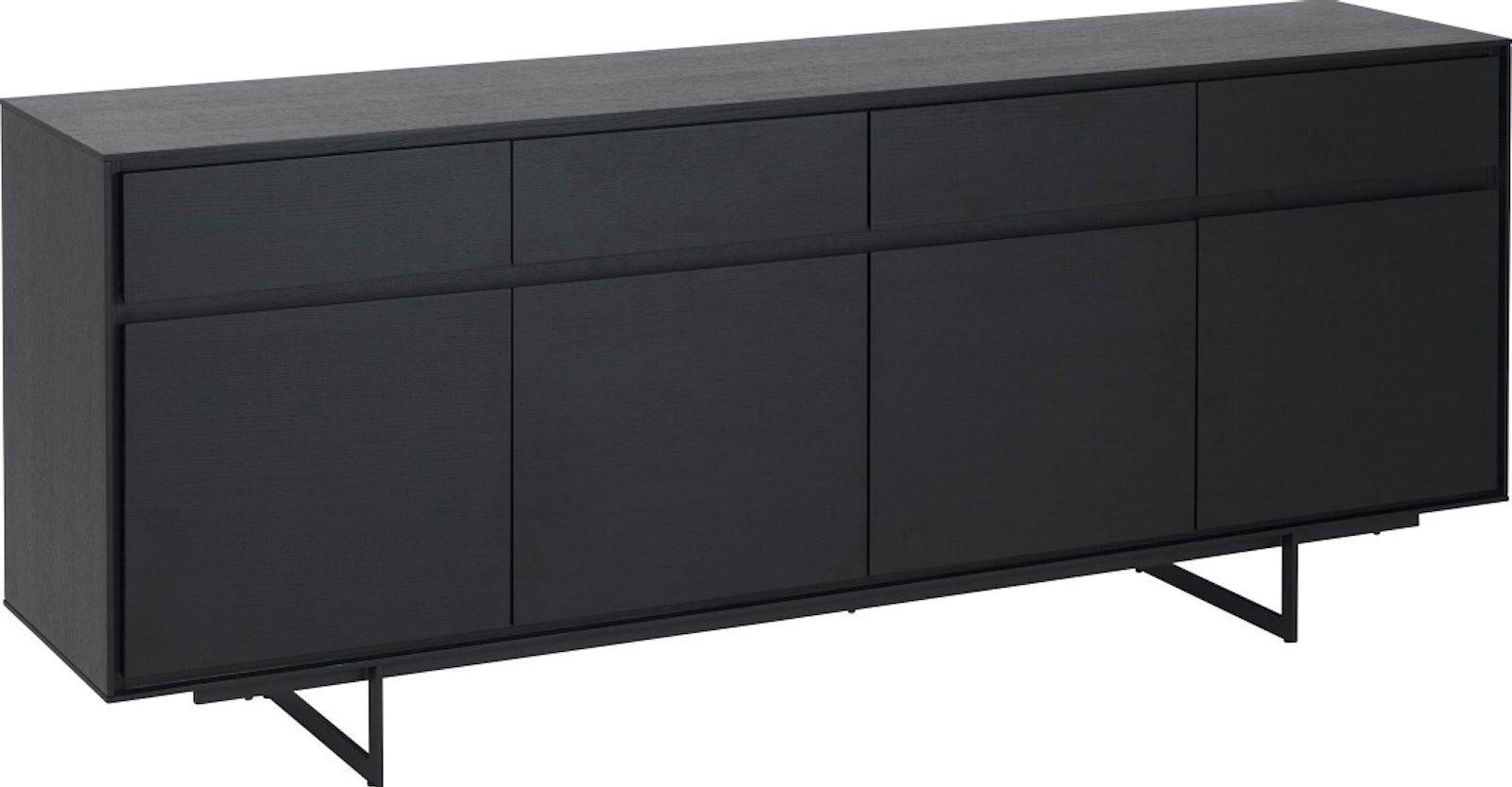 Skænk Raymond Hallmark Wansford Sort Træ H82xb205xd45 Cm