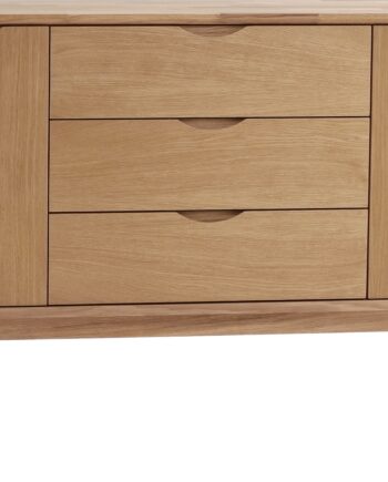 Skænk Rowico Filippa   Olieret Eg   Multifunktionel Tv-bord Med   Skuffer    Døre   Flytbare Hylder H85xb122xd40 Cm